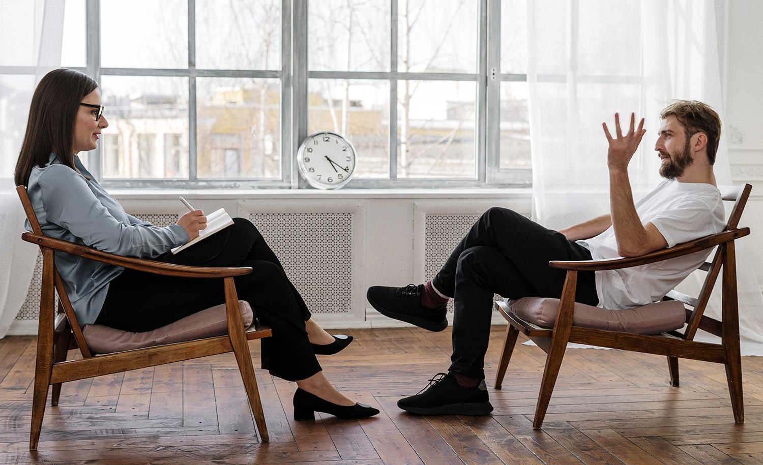 An introvert talks to a therapist