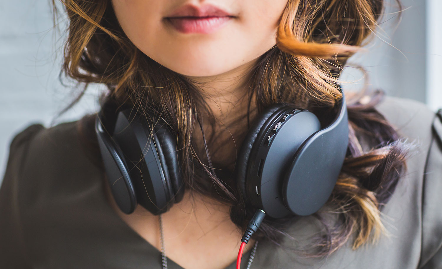 An introvert listening to music