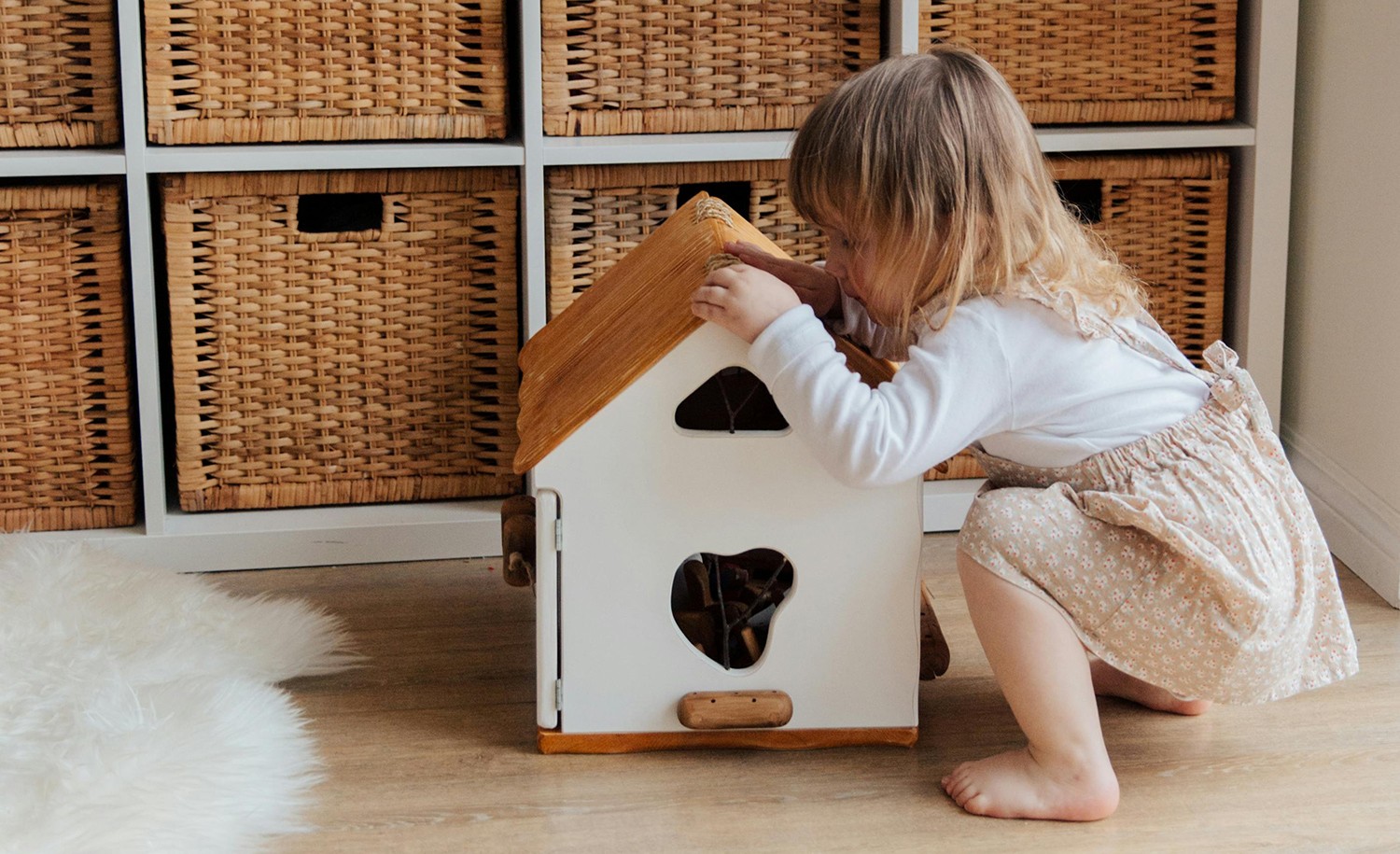 An introverted kid does a fun activity