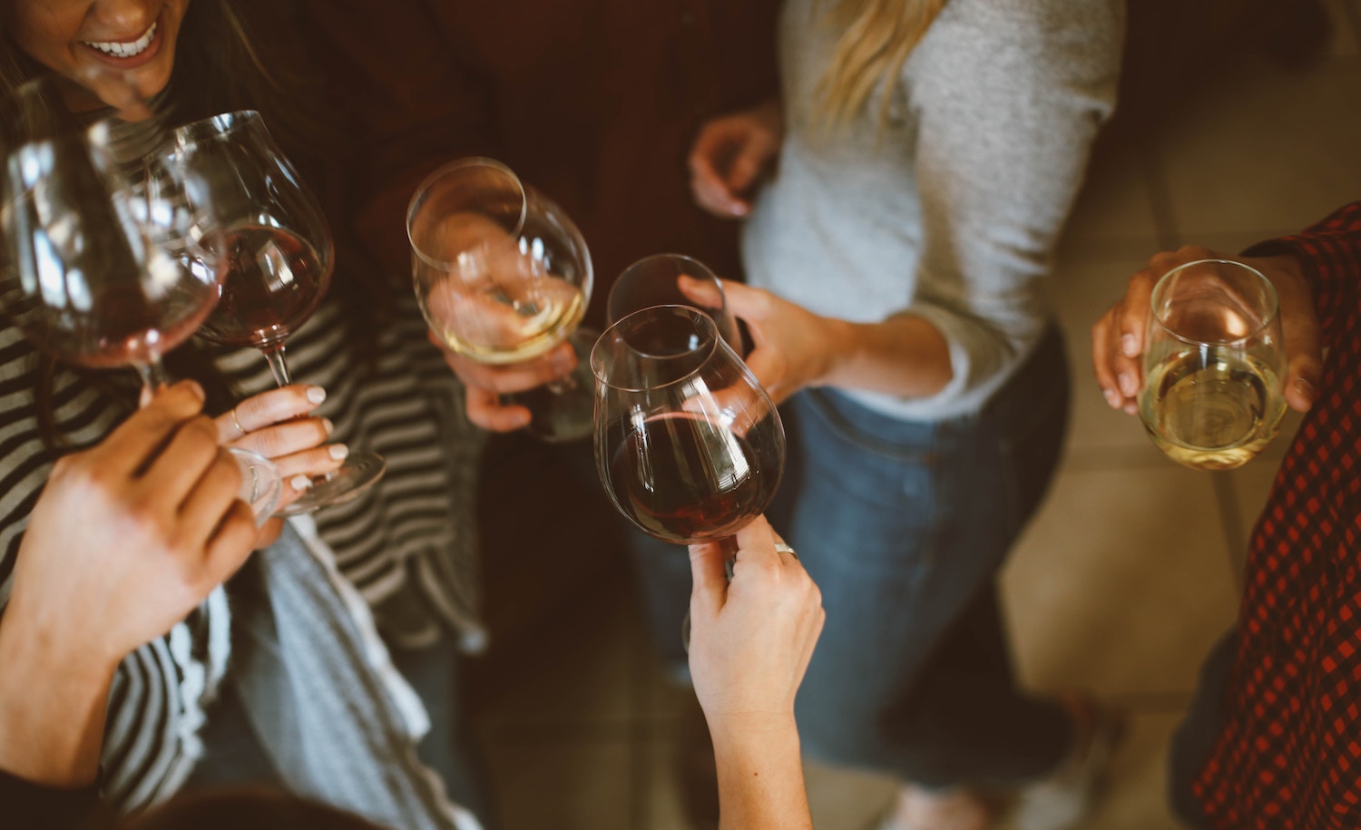 a highly sensitive person with her friends