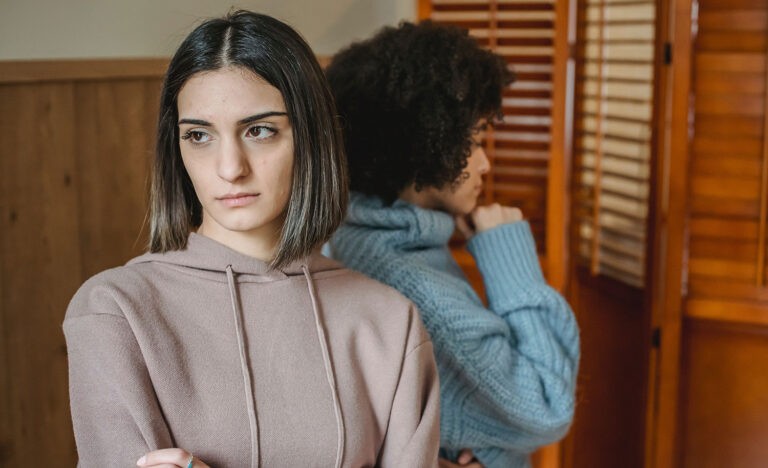 An introvert who is upset with her friend