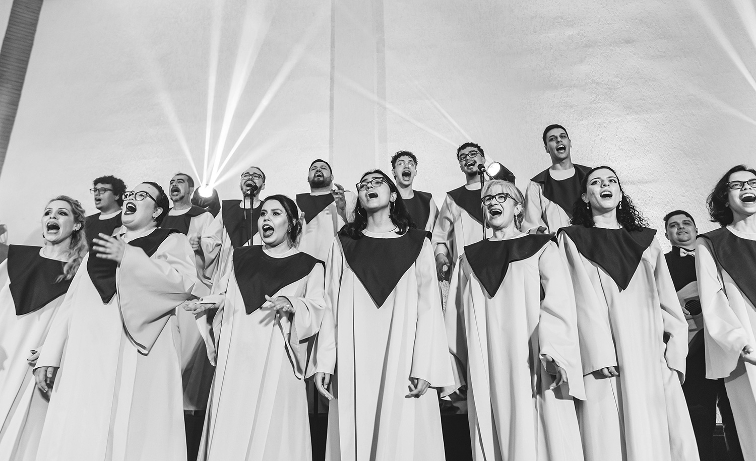 An introvert sings in a choir