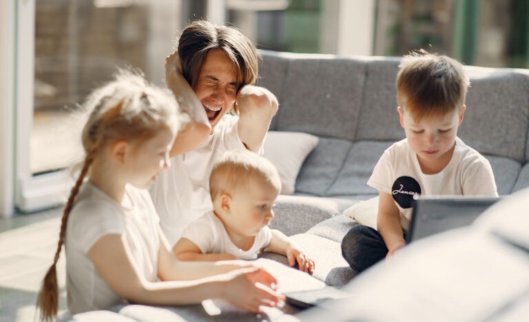 A highly sensitive, introverted parent is overwhelmed by her noisy kids