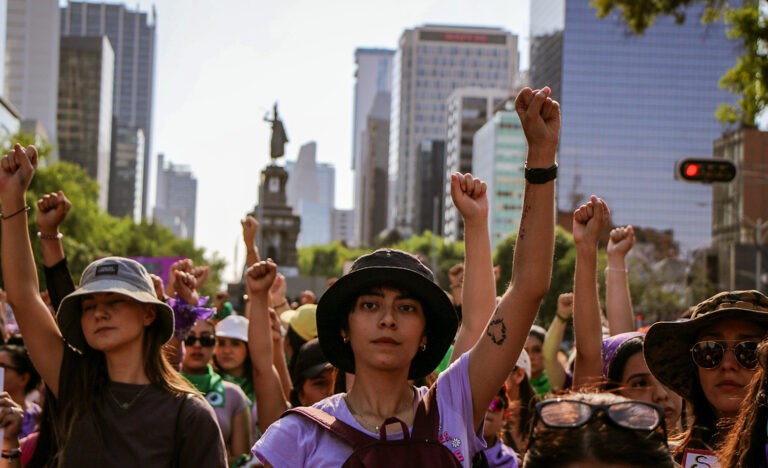 Introverts picketing at a women’s march