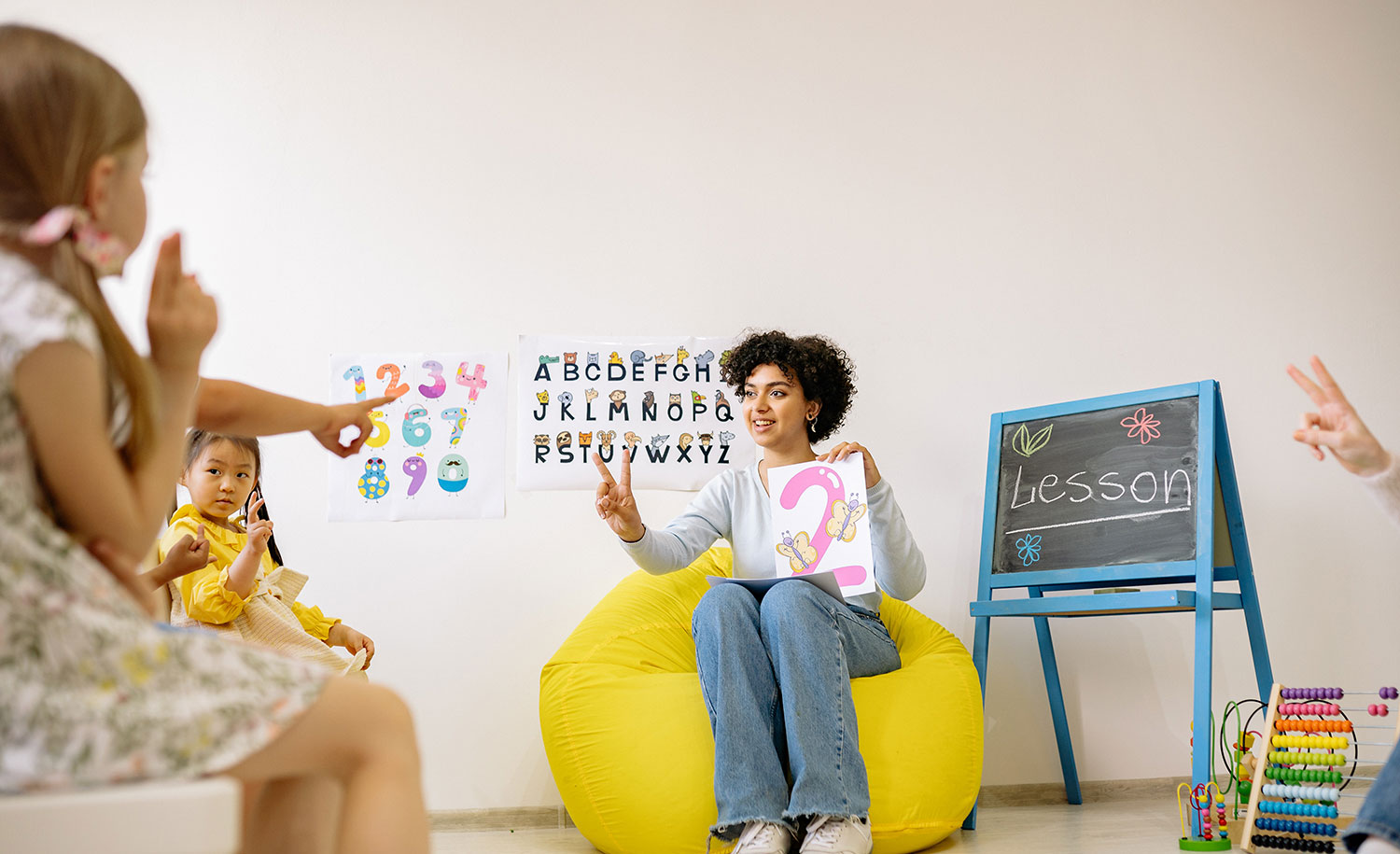 A highly sensitive introverted woman teaches