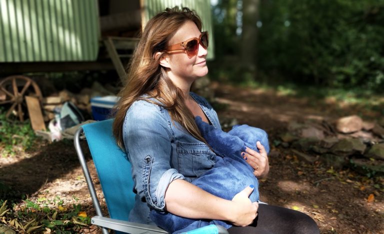 an introvert mom relaxes with her tribe