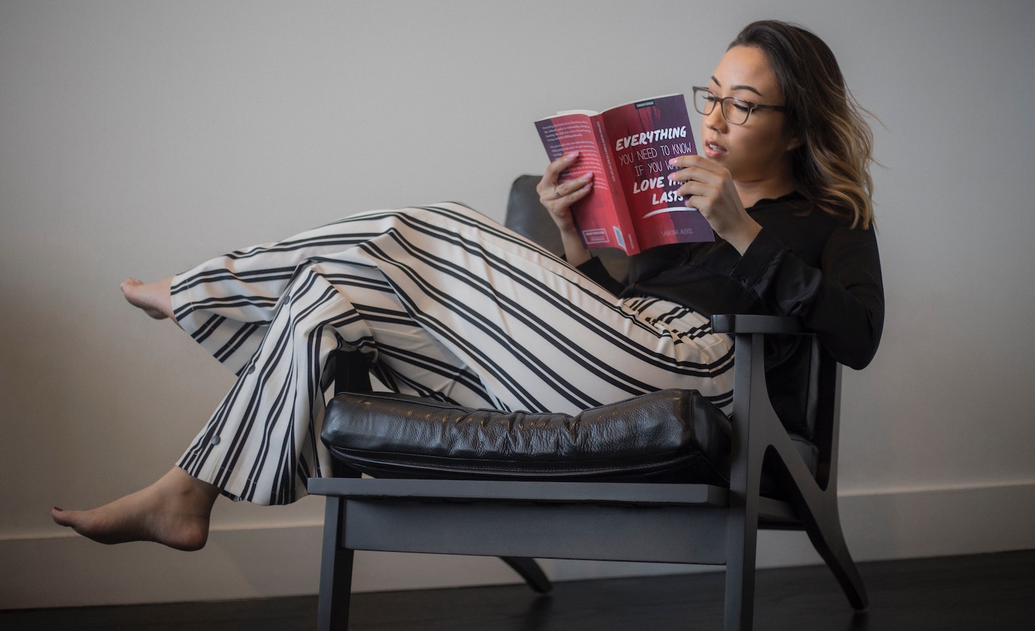 a quiet introvert reading
