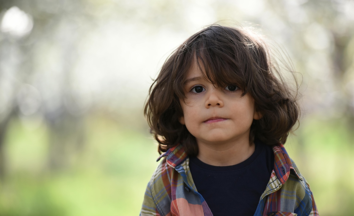 an upset introverted child