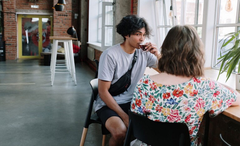An introvert gives a friend advice