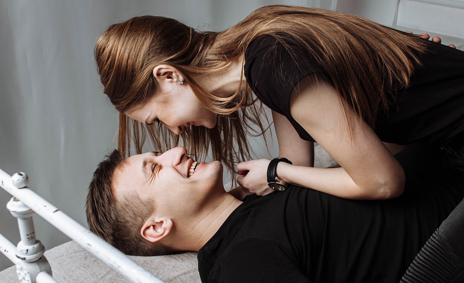 A couple in bed