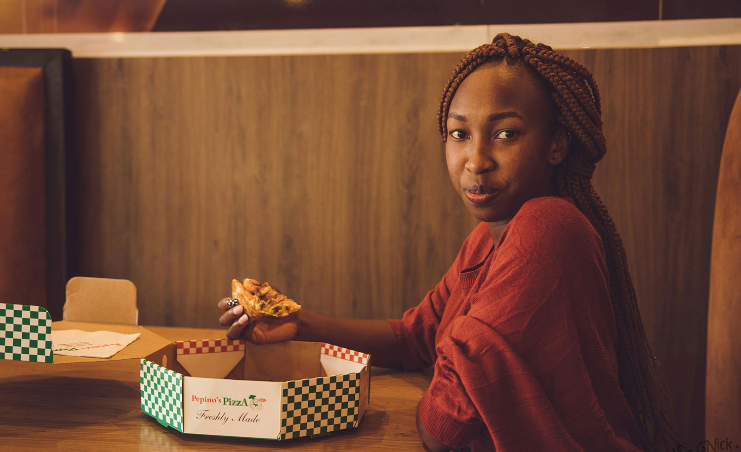An introvert eats alone