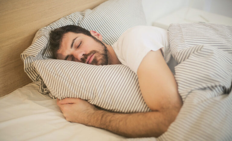 An introvert naps