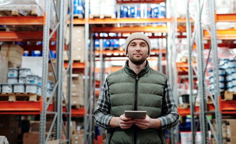 An introvert works in a warehouse