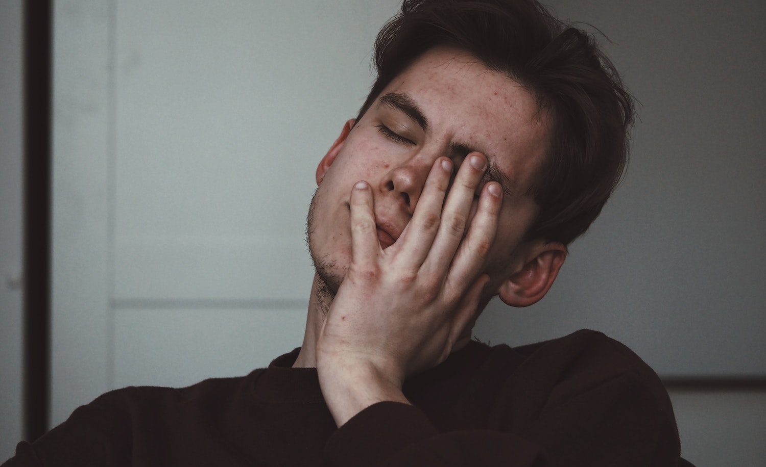 an introvert feels drained after a video call